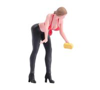 kowaku Figura en Miniatura de Chica Lavando Escala 1:64, Mini Modelo, Coleccionables Pequeños, Accesorio de Fotografía, Diorama, Figura de en