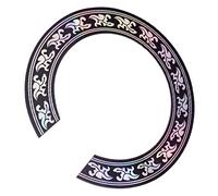 kowaku Finest 38 39 Pulgadas Guitarra Acústica Sonido Agujero Pegatina Negro con Patrón de Cromo