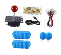kowaku Joystick Arcade con Kit DIY para Juegos Tablero Codificador USB Botones Pulsadores de Encaje Cableado Fácil Adecuado para Entusiastas de Juegos Retro, Azul