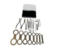 kowaku Juego de herramientas de reparación de saxofón, alicates de extracción de pasadores de resorte, herramientas de reparación de nivelación, Kit de