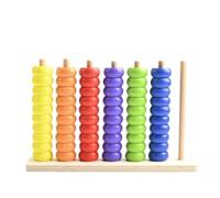 kowaku Juguete Educativo Base Rectangular Plana Calculador Manual Infantil Madera Sensorial