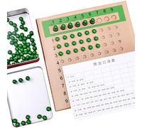 kowaku Juguete Educativo Tablero Matemático Juego Rompecabezas Madera Herramienta Aprendizaje Pensamiento Lógico Cálculo Colores Adecuado para Niñ, división