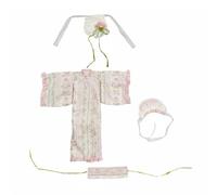 kowaku Kimono Muñeca 1/4 Detalles Detalles Cuidadosos Kimono Floral Rosa Estilo Tradicional Indumentaria Juguete