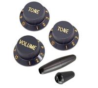 kowaku Kit Completo de Accesorios para Guitarra Eléctrica con Mango Oscilante, Negro