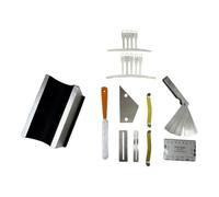 kowaku Kit de reparación de guitarra eléctrica, kit de herramientas de reparación de luthier, soporte para mástil de guitarra, y mantenimiento, 13 Cm X 7 Cm X 6.8