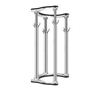 kowaku Kit de Reparación de Soporte para Fregadero, Patas de Soporte para debajo Del Fregadero, de Acero Resistente, Fijación Empotrada, Longitud Ajustable, 47 Cm a 57 Cm