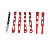 kowaku Kit de Varillas de Tracción de Eje para Coche RC Recambios Delanteros Y Traseros de Metal para Modelos 1 12 Instalación Rápida Y Duradera Adecuado Par, Rojo