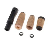 kowaku Kit Mango de Caña de Pescar Juego de Empuñadura de Corcho Compuesto Asiento para Carrete Agarre para Reparación de Cañas Material Diseño