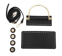 kowaku Kit para Hacer Bolso de Crochet de Cuero sintético, Ideal para Fiestas, Negro