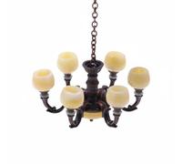 kowaku Lámpara Colgante en Miniatura Candelabro Lámpara de Techo Accesorio de Aleación con Estilo Clásico y Copas Delicadas CREA Atmósfera en Rincones 1 12, Cobre