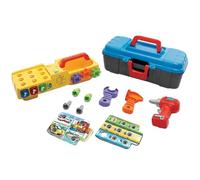 kowaku Learning Set Infantil de Herramientas Taladro Electrónico Llave Tornillos Clavos Juguete Educativo con Música con Tarjetas de Actividades y Luces