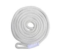 kowaku Línea de Defensa para Barco, Cuerda para Atar, Accesorio para Colgar Boyas, Protector Trenzado, Línea de Atraque Profesional para Muelle Marino, Blanco