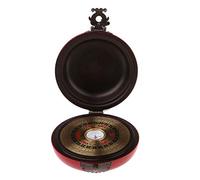 kowaku Luo Pan Brújula Feng Shui Compás Geomántico Talismán Taoísta de Fortuna Exorcismo Vintage en Y Caja de Madera Adecuado Par, B 3 Pulgadas, Individual