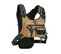 kowaku Mochila de Pecho para Teléfono, Chaleco para Actividades Al Aire Libre, Ideal para Correr Y Esquiar, Caqui