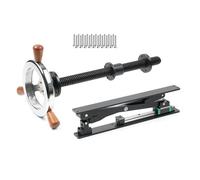 kowaku Mordaza de Banco de Trabajo Tradicional con Abrazadera Tornillo y Pinza Mecanismo Paralelo para Apriete Uniforme Mango de Madera Duro Adecuada para, Industrial, Moderno, Minimalista-B