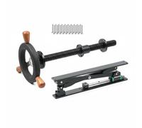 kowaku Mordaza de Banco de Trabajo Tradicional con Abrazadera Tornillo y Pinza Mecanismo Paralelo para Apriete Uniforme Mango de Madera Duro Adecuada para, Industrial, Moderno, Minimalista-A