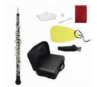 kowaku Oboe Sintético Profesional con Llaves en Do Instrumento de Viento Madera Sintética Semiautomático con Estuche y Accesorios Adecuado para Ensayos de Conjunto Conciertos
