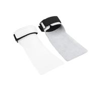 kowaku Par de Agarraderas para Levantamiento de Pesas con Correa de Muñeca, Blanco