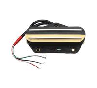 kowaku Pastilla Humbucker para Guitarra, Accesorio de Puente de Doble Riel, Compatible con Violín Guzheng Y Banjo, Negro Amarillo 9k