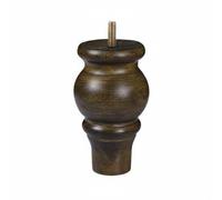 kowaku Patas de Madera para Muebles Patas Soportes Elevadores Accesorios de Madera Maciza con Varilla Roscada de 8 Mm para y, 9 Cm