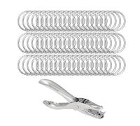 kowaku Perforadora de Un Solo Orificio con Anillas de Encuadernación Prensa Manual Alicates de Perforación de Orificios Manuales