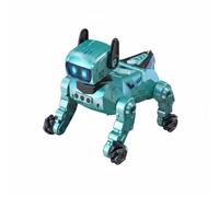 kowaku Perro Robot Interactivo Mascota Electrónica Robot Juguete Inteligente Compañero con Respuesta de Tamaño de Escritorio Modos para Distintas Situaciones, Turquesa