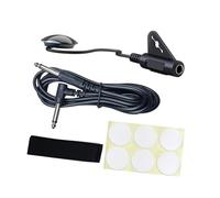 kowaku Pickup de Piezo de Micrófono, Camioneta Transductor Piezoética, con Diseño de Parche de Palo de Cable para Guitarras Eléctricas de Bajo de Violín de a, Cable de 5 Metros