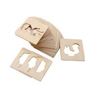 kowaku Plantillas de dibujo para niños, plantilla para pintar DIY, herramienta de pintura, plantillas para pintar tiza Montessori, plantillas para crear arte, 32 piezas