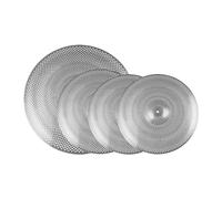 kowaku Platillos silenciosos para práctica, platillos silenciosos, accesorios de percusión ligeros, platillos de bajo volumen de repuesto, 4 Uds.