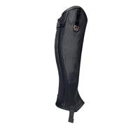 kowaku Polainas Ecuestres Protectoras para Pierna Tobilleras de Monta Artículos de Equitación Malla Que Favorece la Circulación, Negro, Size to 2