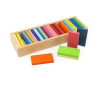 kowaku Rainbow Bloques de Construcción Madera Apilable Juguete Educativo Geométrico Promueve Razonamiento Lógico y Coordinación Manual para Niños en Ambiente Hogareño O Escolar, Barra