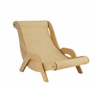 kowaku Rascador para Gatos Lounge Sofá Cama Mueble Superficie de Sisal Tejida con Curva Que Se Adapta al Cuerpo y Base de Madera Duradera Mínima Caída de, Grande