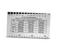 kowaku Regla de Cuerdas para Guitarra Medidor de Altura Medidor de Acción Herramienta de Reparación Reutilizable Portátil Fabricada en Metal Adecuada para Mú, Plata