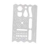 kowaku Regla de Dibujo Metálica Resistente a La Oxidación, Plantilla Gráfica para Grafitis, Scrapbooking Y Arte.