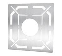 kowaku Regla de medición de desagües de piso, plateada, corte preciso de azulejos, localizador de medición de azulejos de acero inoxidable, 7.5 Cm Abierto