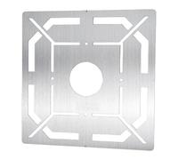 kowaku Regla de medición de desagües de piso, plateada, corte preciso de azulejos, localizador de medición de azulejos de acero inoxidable, 5 Cm Abierto