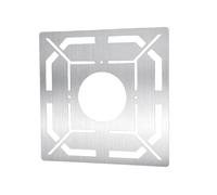 kowaku Regla de Medición para Desagües de Piso, Escala Arquitectónica, Regla de Medición de Azulejos, Acero Inoxidable, gran orificio de apertura