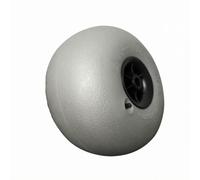 kowaku Rueda Carro Playa Ancha Pieza Rodante Resistente, 12 Pulgadas PVC - 26mm Diámetro del Agujero