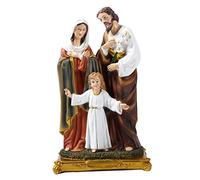 kowaku Sagrada Familia Estatua Figura Escultura en Resina con Pintura a Mano Y Diseño Detallado Limpieza Sencilla Adecuada para Capilla Casa