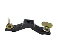 kowaku Soporte de conector de puente de luz de cabeza móvil, abrazadera de luz, abrazadera de armazón para barra, Aluminio Negro, Distancia entre