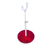 kowaku Soporte para Muñecas Accesorios para Muñecas Expositor de Figuras Base Sólida Ajustable con Apertura en Forma de U Material PP y Metal Compatible con, Rojo