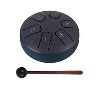 kowaku Steel Drum Hand Pan Drum 3.8 pulgadas Instrumentos de percusión Hecho a mano Mini con baquetas Mini Hand Drum para meditación Viaje Concierto, azul marino