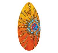 kowaku Tabla de Surf de Madera Skimboard, Tabla de Surf de Pie para Playa, Juguete Deslizante, Tabla de Paddle Surf para Principiantes, Universal, para Adole, Vistoso