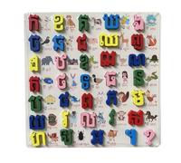 kowaku Tablero Alfabético Juego Madera Puzzle Letras Educación Reconocimiento Asociación Adecuado para Actividades Lúdicas Desarrollo Re, camboyano a