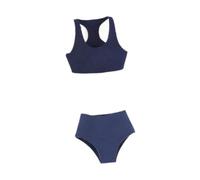 kowaku Traje de Baño Femenino a Escala 1/6, Bikini, Chaleco Deportivo Y Pantalones Cortos, Colección de Moda, Parte Superior E Inferior, Ropa Interior, Azul