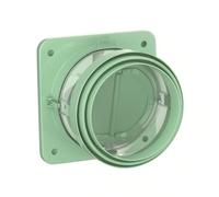 kowaku Válvula Ventilación con Compuerta | Cierre por Gravedad, Alta lapeta Antirretorno, para Baño, Verde