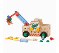 kowaku Vehículo Infantil de Madera Camión de Montaje Juguete Desmontable del Pensamiento Creativo Adecuado para Juego de Roles Libre Infantil