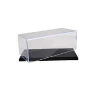 kowaku Vitrina Acrílica para Maquetas de Coches, Caja Expositora a Prueba de Polvo, Organizador con Tapa Transparente, Material Protector, Ideal para, Negro 15x7.6x6.3 Cm
