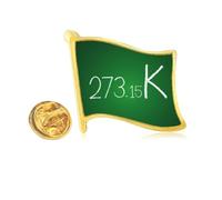 Kowledge Unit Kelvin Art Deco Fashion - Pin de solapa de metal dorado
