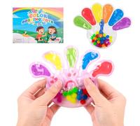 Koxtyzo 2 Piezas Juguetes Sensoriales, Juguetes Antiestrés para Clasificar Colores para Niños Autism, Juguetes Táctiles Regalos para Niños con Autism, Juguetes Montessori para Niños de 3 a 6 Años